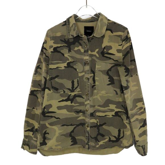 Forever 21 Camo Army Print Casual Jacket Shacket Casual Small - Picture 6 of 6